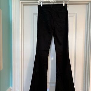 J Brand Black Flare Jeans - High-Rise Wide Leg